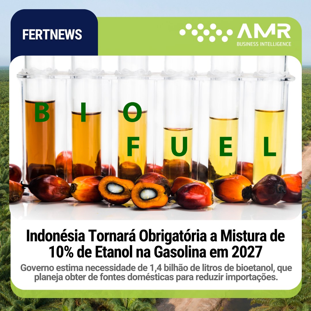 Capa da postagem Indonésia Tornará Obrigatória a Mistura de 10% de Etanol na Gasolina em 2027