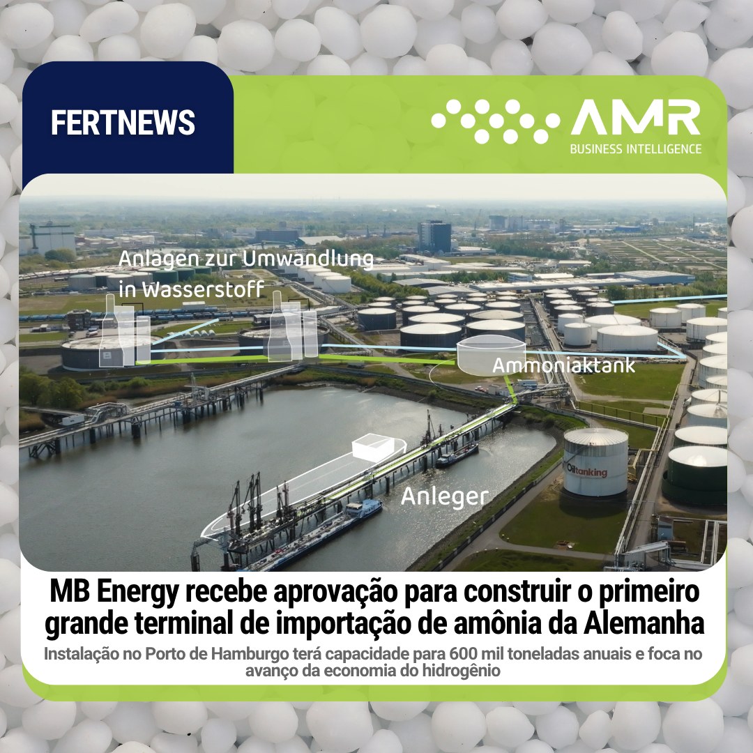Capa da postagem MB Energy recebe aprovação para construir o primeiro grande terminal de importação de amônia da Alemanha