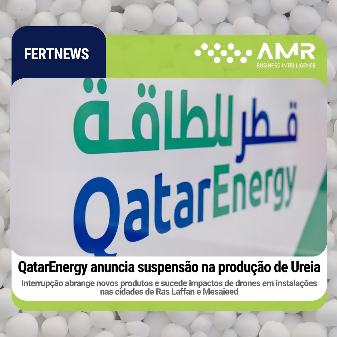 Capa da postagem QatarEnergy anuncia suspensão na produção de Ureia