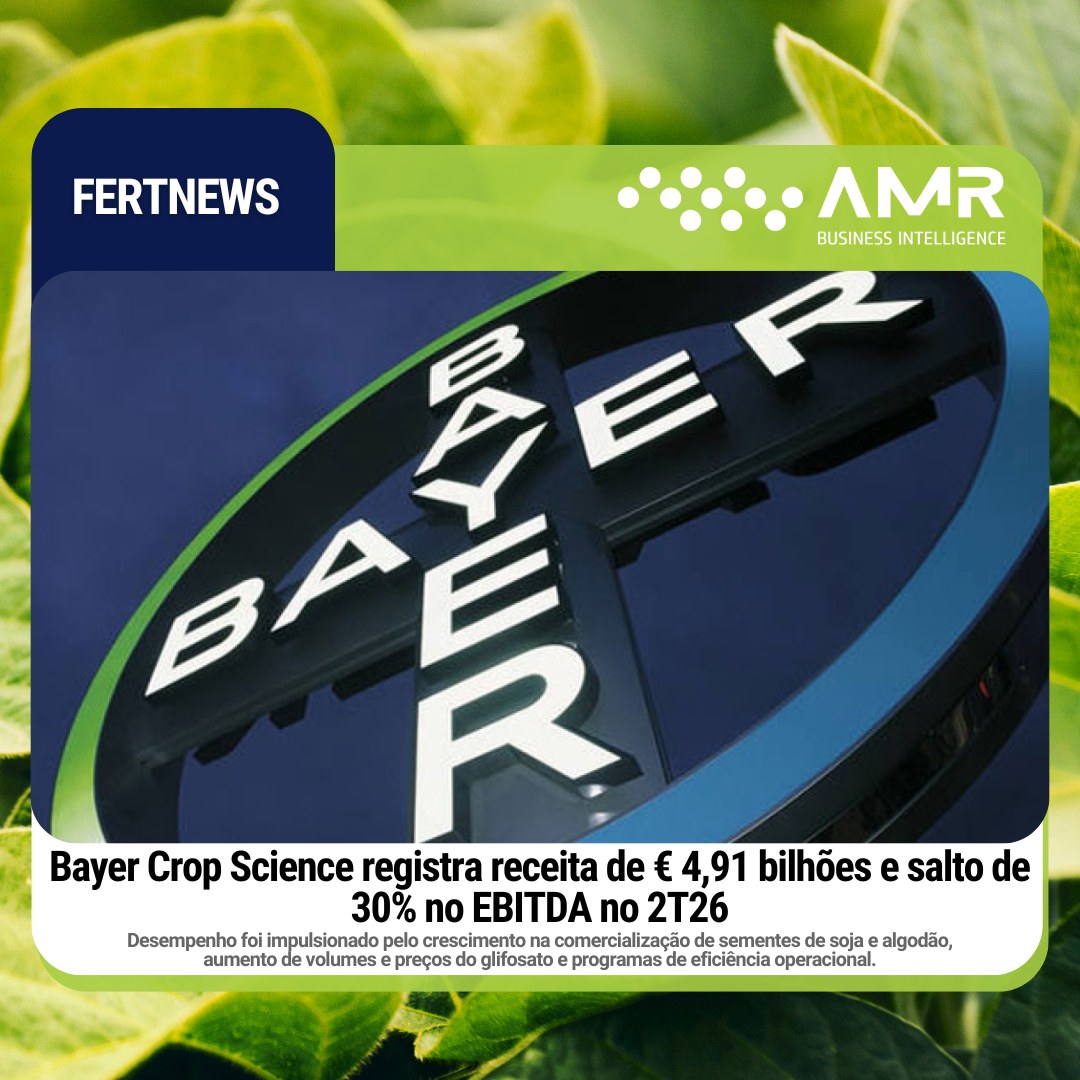 Capa da postagem Bayer Crop Science registra receita de € 4,91 bilhões e salto de 30% no EBITDA no 2T26