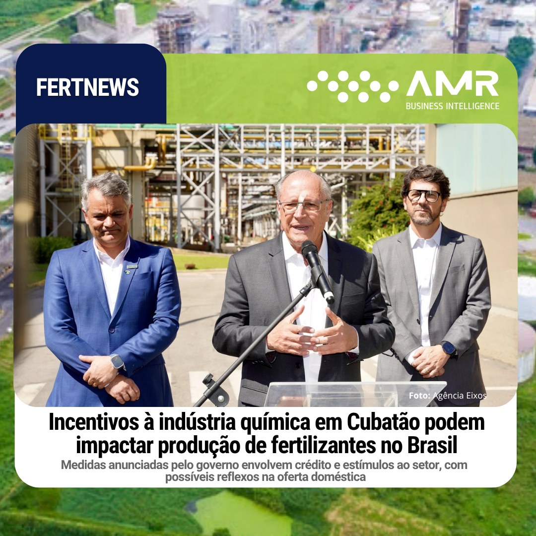 Capa da postagem Incentivos à indústria química em Cubatão podem impactar produção de fertilizantes no Brasil
