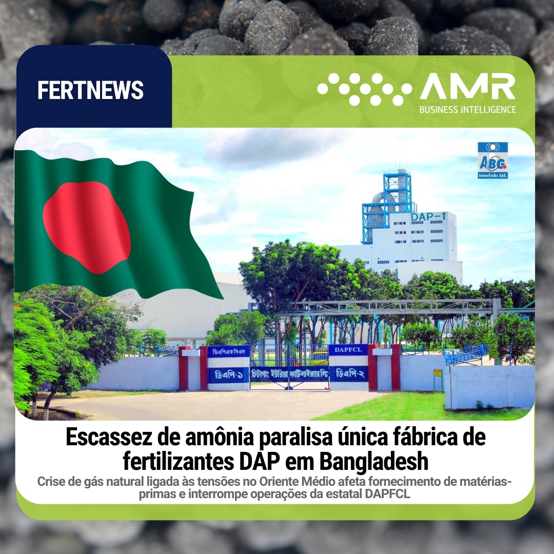 Capa da postagem Escassez de amônia paralisa única fábrica de fertilizantes DAP em Bangladesh