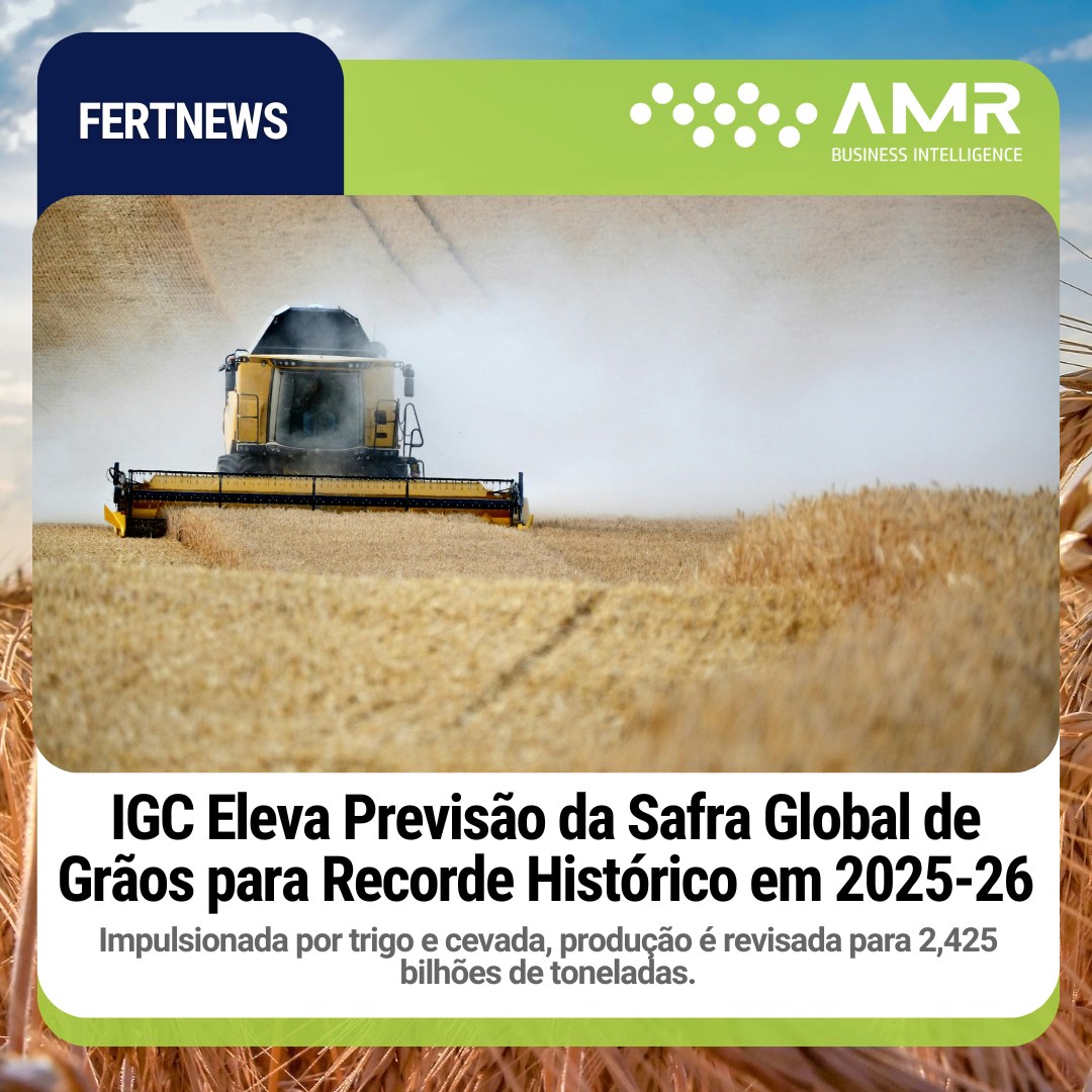 Capa da postagem IGC Eleva Previsão da Safra Global de Grãos para Recorde Histórico em 2025-26