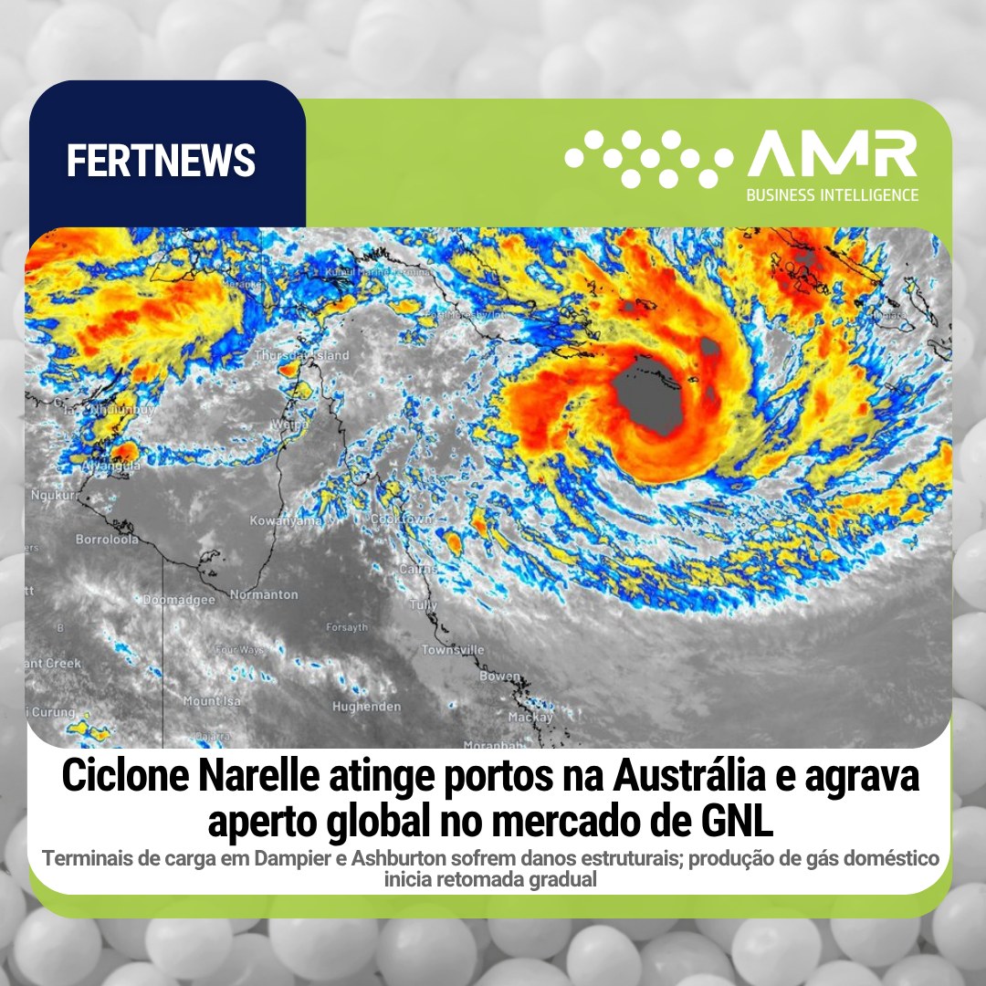 Capa da postagem Ciclone Narelle atinge portos na Austrália e agrava aperto global no mercado de GNL