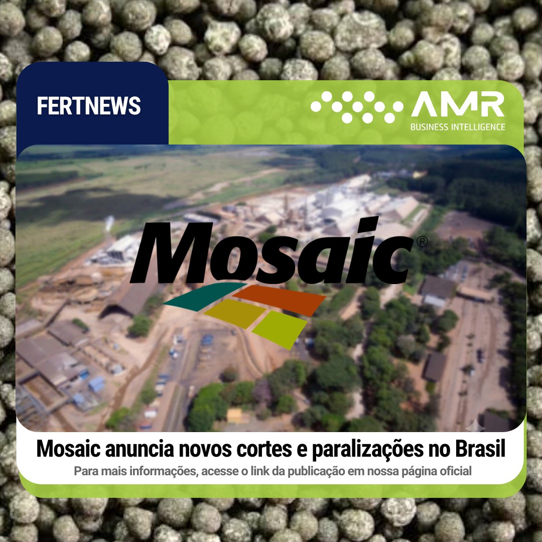 Capa da postagem Mosaic anuncia novos cortes e paralizações no Brasil