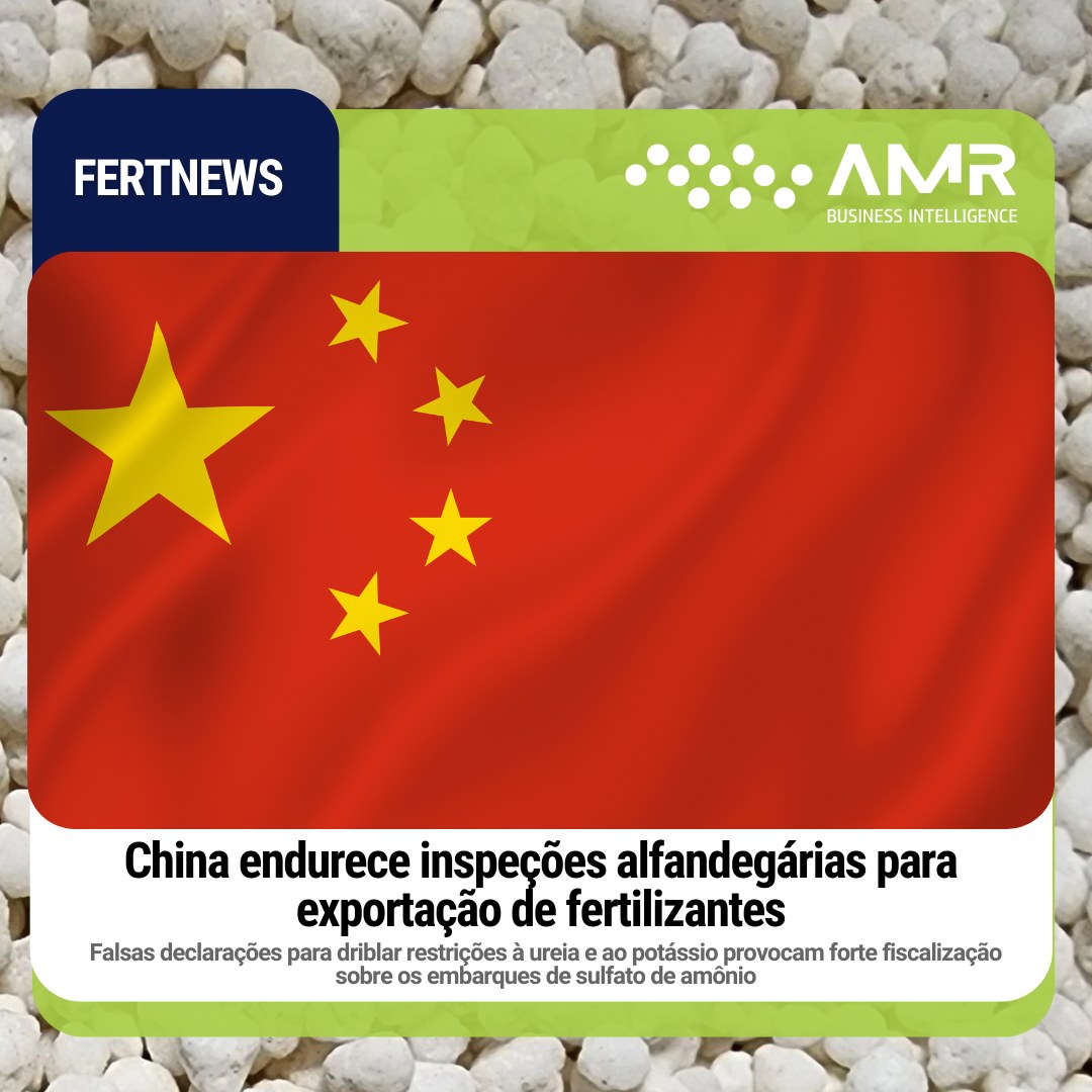 Capa da postagem China endurece inspeções alfandegárias para exportação de fertilizantes