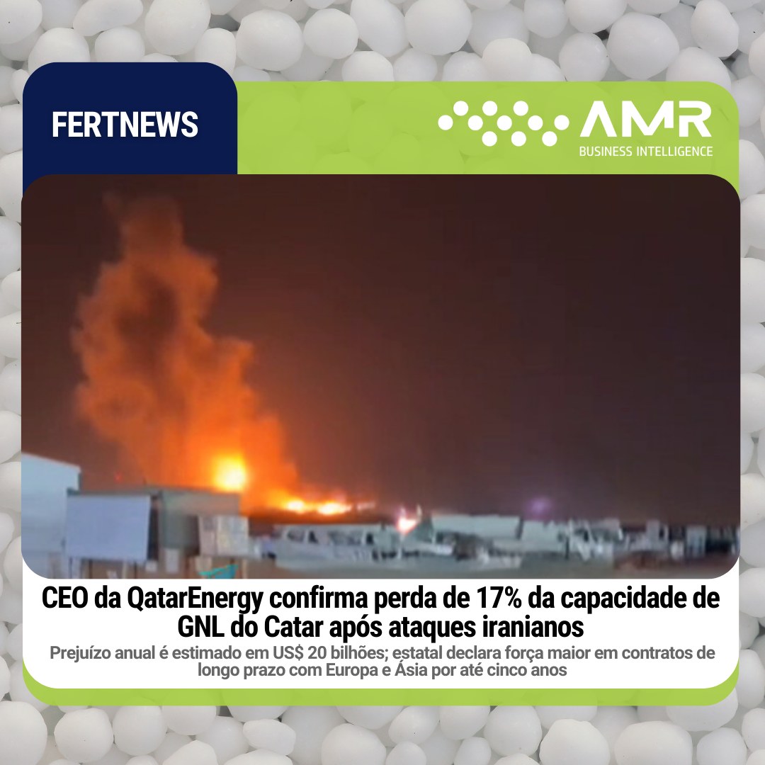 Capa da postagem CEO da QatarEnergy confirma perda de 17% da capacidade de GNL do Catar após ataques iranianos