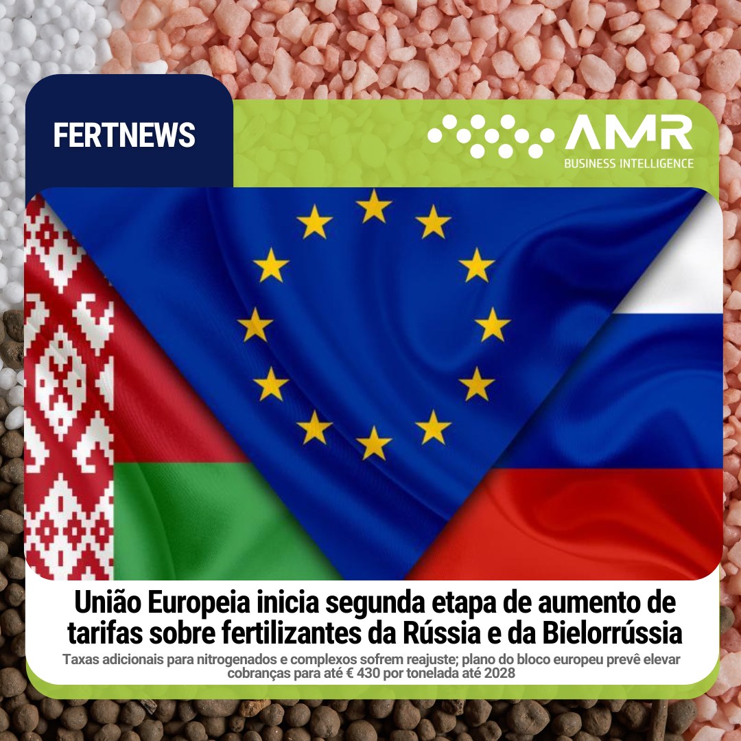 Capa da postagem União Europeia inicia segunda etapa de aumento de tarifas sobre fertilizantes da Rússia e da Bielorrússia