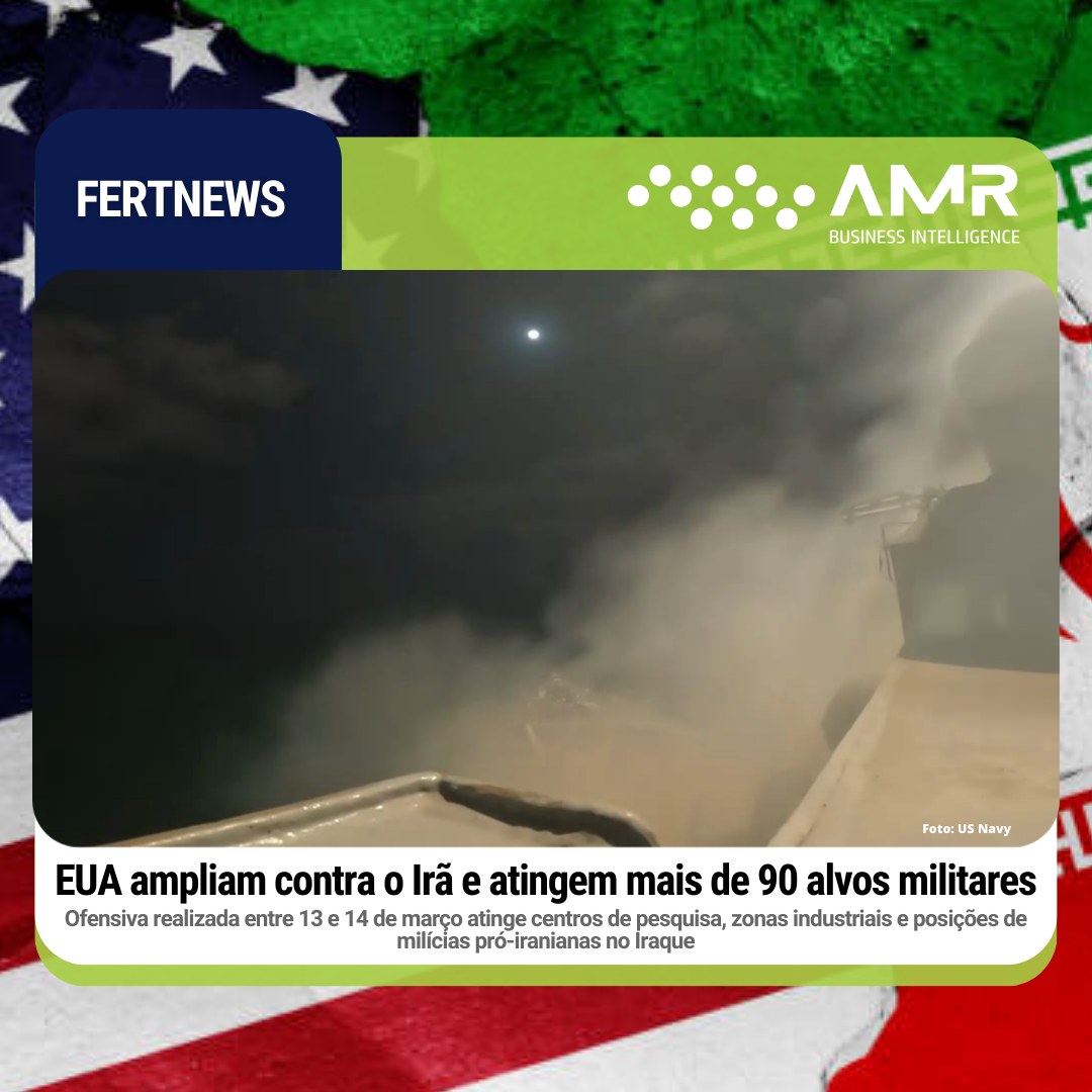 Capa da postagem EUA ampliam contra o Irã e atingem mais de 90 alvos militares
