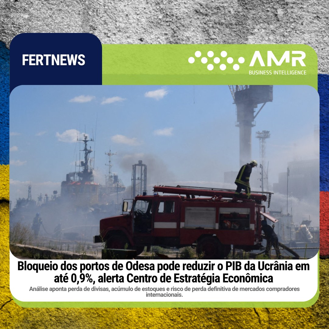 Capa da postagem Bloqueio dos portos de Odesa pode reduzir o PIB da Ucrânia em até 0,9%, alerta Centro de Estratégia Econômica