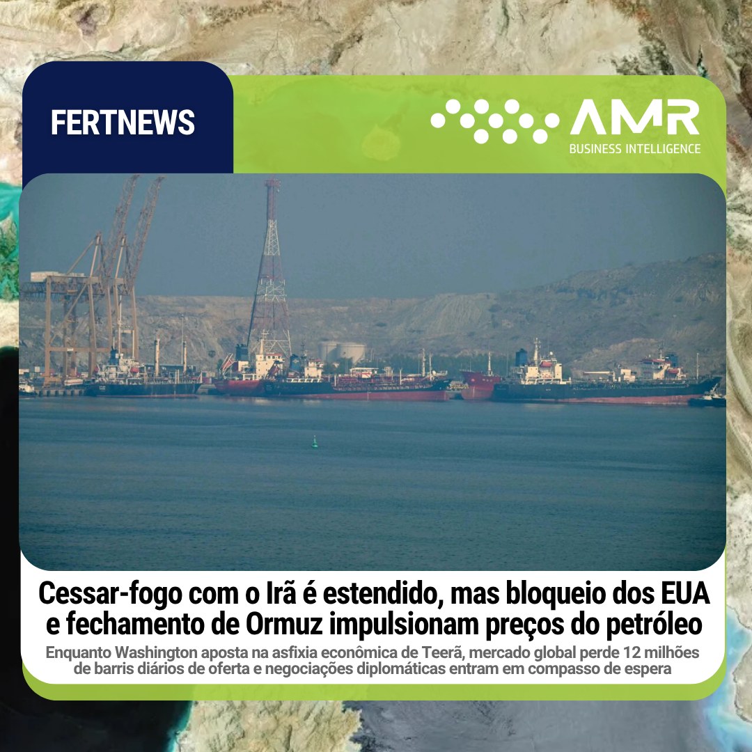 Capa da postagem Cessar-fogo com o Irã é estendido, mas bloqueio dos EUA e fechamento de Ormuz impulsionam preços do petróleo