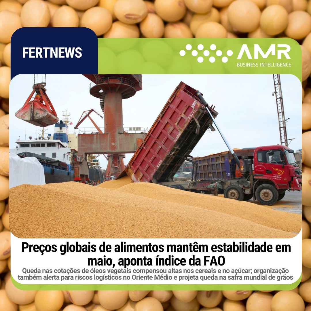 Capa da postagem Preços globais de alimentos mantêm estabilidade em maio, aponta índice da FAO