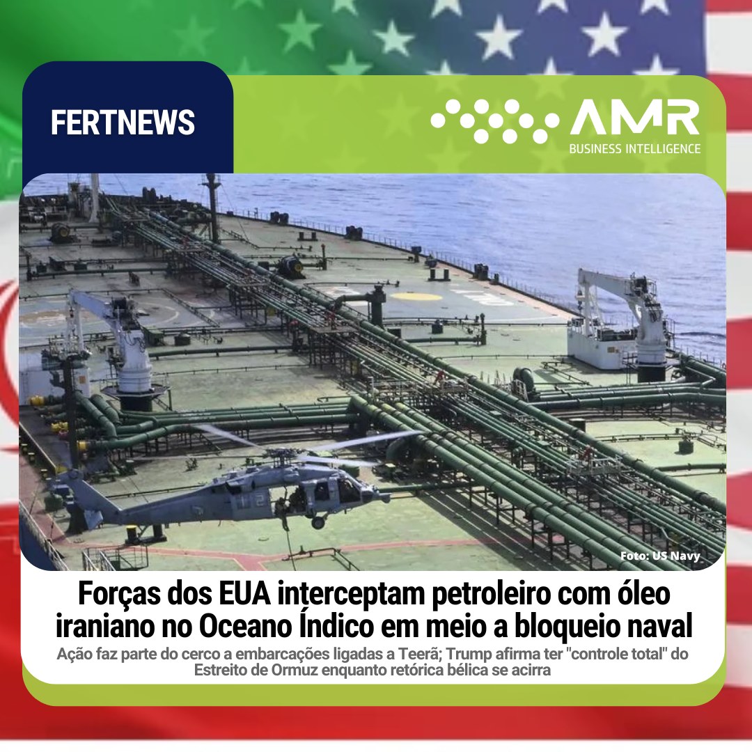 Capa da postagem Forças dos EUA interceptam petroleiro com óleo iraniano no Oceano Índico em meio a bloqueio naval