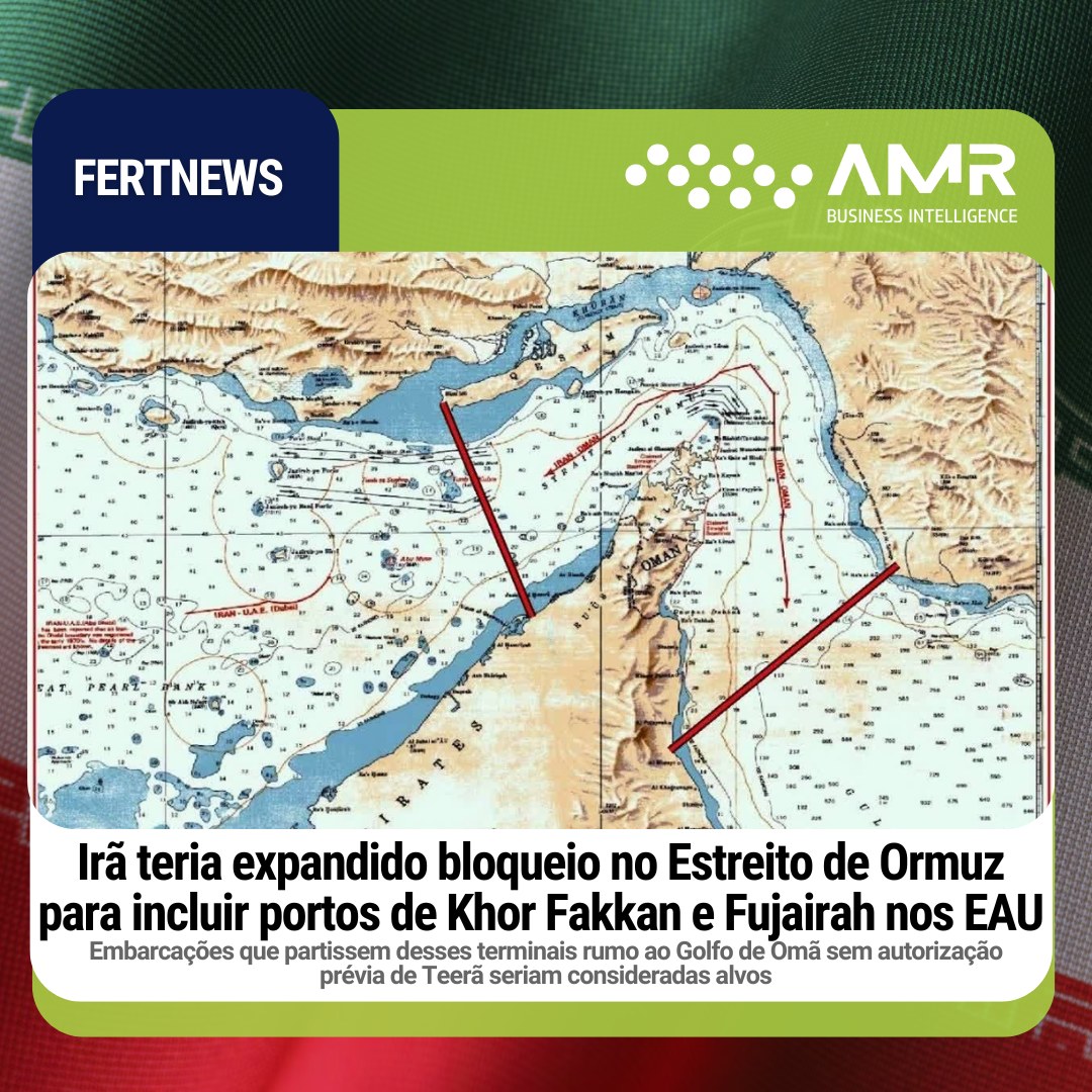 Capa da postagem Irã teria expandido bloqueio no Estreito de Ormuz para incluir portos de Khor Fakkan e Fujairah nos EAU