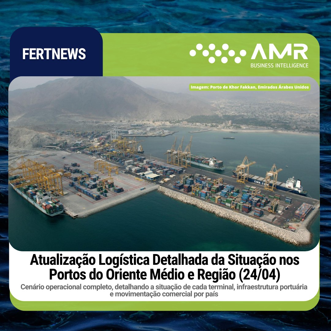 Capa da postagem Atualização Logística Detalhada da Situação nos Portos do Oriente Médio e Região (24/04)