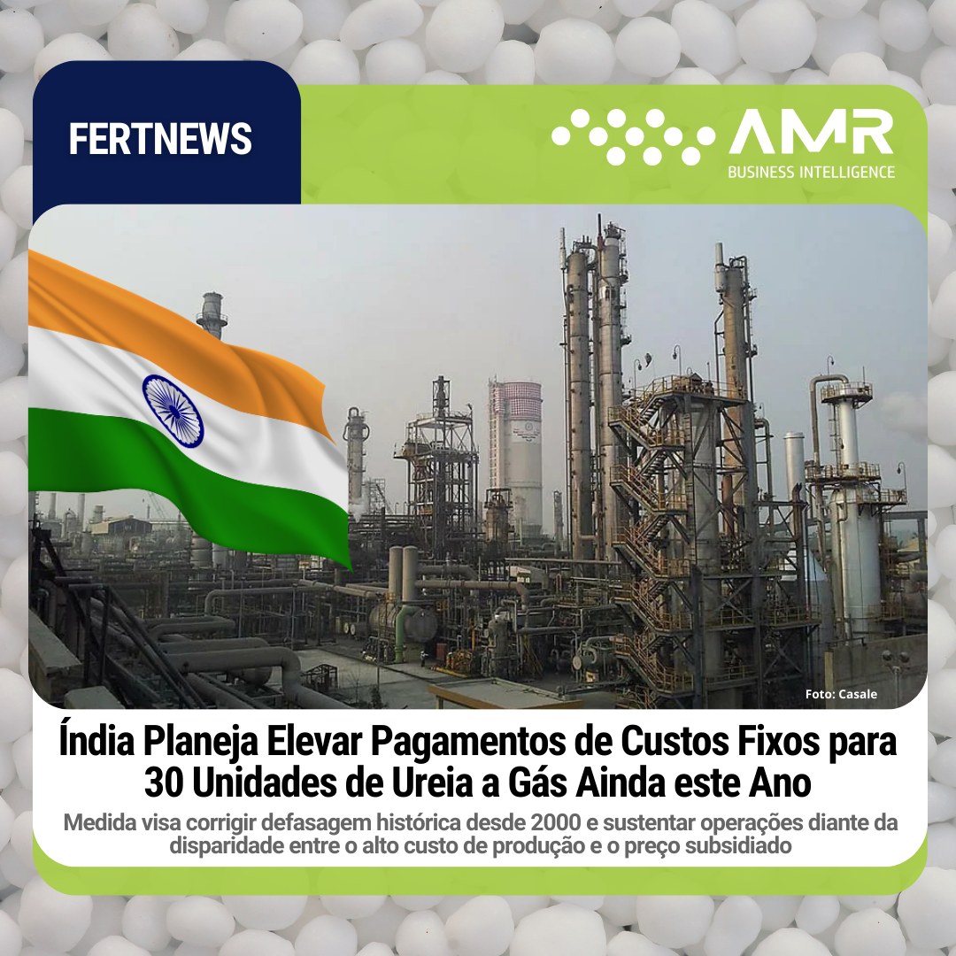 Capa da postagem Índia Planeja Elevar Pagamentos de Custos Fixos para 30 Unidades de Ureia a Gás Ainda este Ano