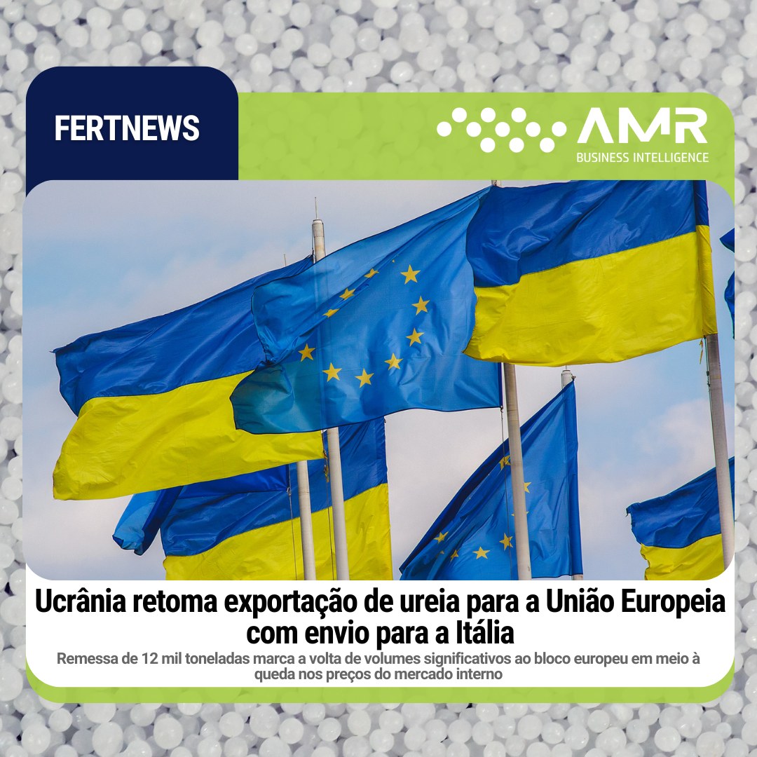Capa da postagem Ucrânia retoma exportação de ureia para a União Europeia com envio para a Itália