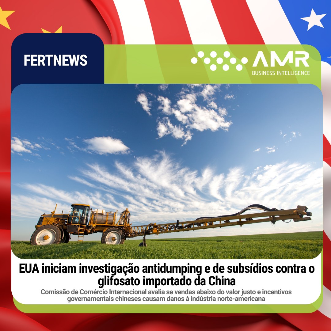 Capa da postagem EUA iniciam investigação antidumping e de subsídios contra o glifosato importado da China