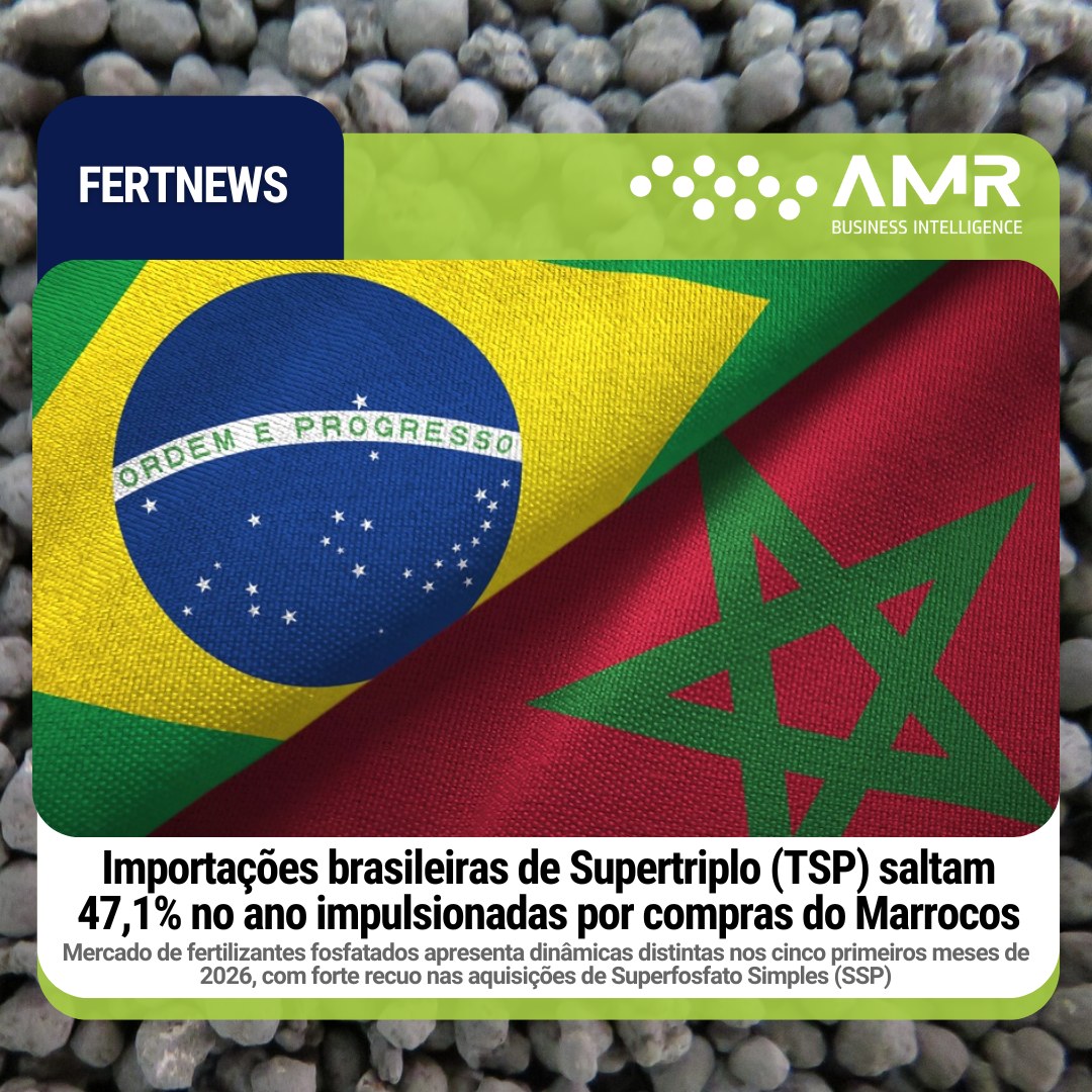 Capa da postagem Importações brasileiras de Supertriplo (TSP) saltam 47,1% no ano impulsionadas por compras do Marrocos