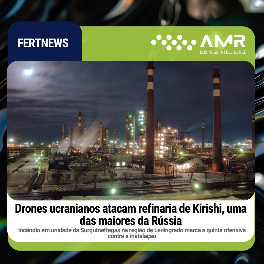 Capa da postagem Drones ucranianos atacam refinaria de Kirishi, uma das maiores da Rússia