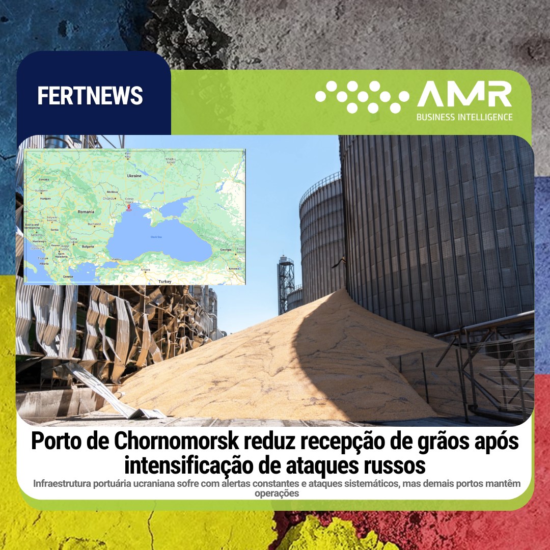 Capa da postagem Porto de Chornomorsk reduz recepção de grãos após intensificação de ataques russos