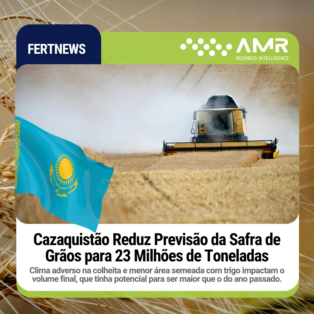 Capa da postagem Cazaquistão Reduz Previsão da Safra de Grãos para 23 Milhões de Toneladas