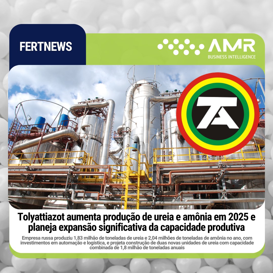 Capa da postagem Tolyattiazot aumenta produção de ureia e amônia em 2025 e planeja expansão significativa da capacidade produtiva