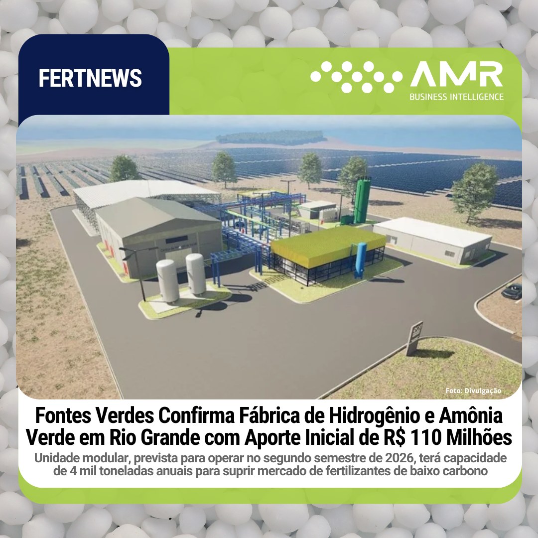 Capa da postagem Fontes Verdes Confirma Fábrica de Hidrogênio e Amônia Verde em Rio Grande com Aporte Inicial de R$ 110 Milhões