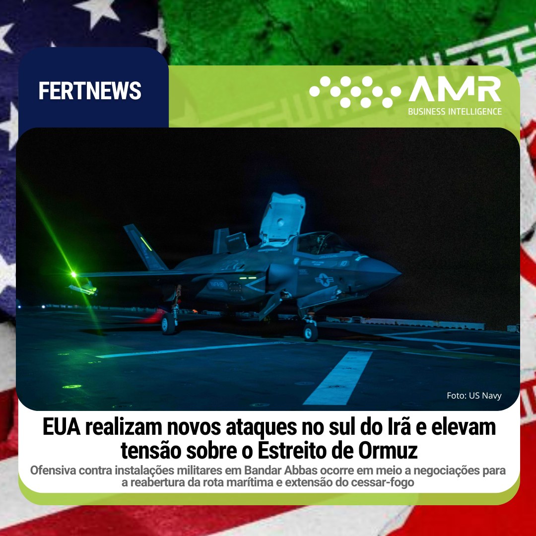 Capa da postagem EUA realizam novos ataques no sul do Irã e elevam tensão sobre o Estreito de Ormuz