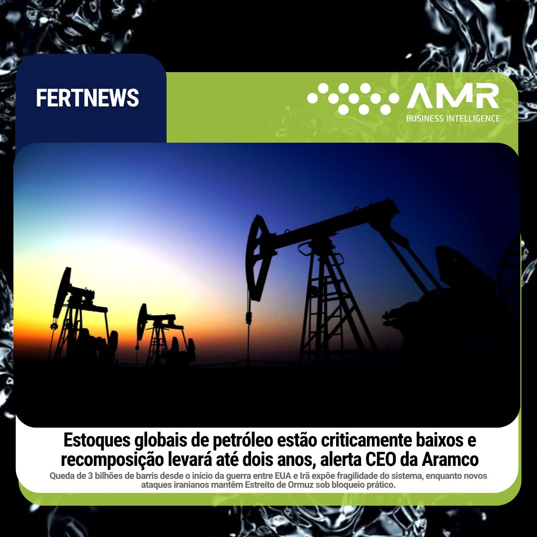Capa da postagem Estoques globais de petróleo estão criticamente baixos e recomposição levará até dois anos, alerta CEO da Aramco