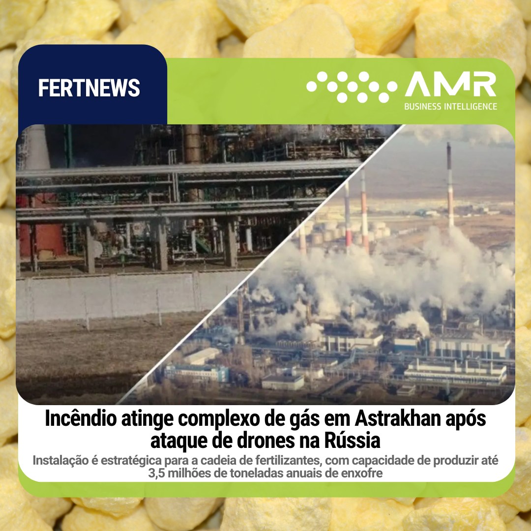 Capa da postagem Incêndio atinge complexo de gás em Astrakhan após ataque de drones na Rússia