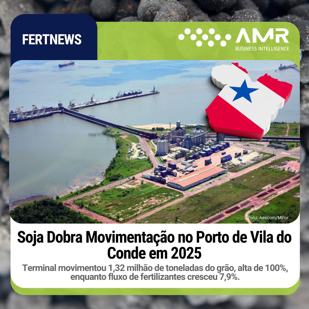 Capa da postagem Soja Dobra Movimentação no Porto de Vila do Conde em 2025