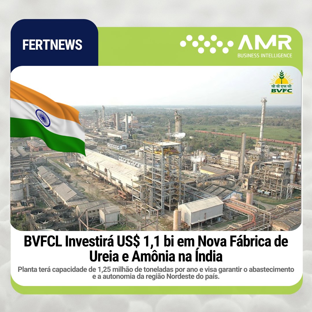 Capa da postagem BVFCL Investirá US$ 1,1 bi em Nova Fábrica de Ureia e Amônia na Índia