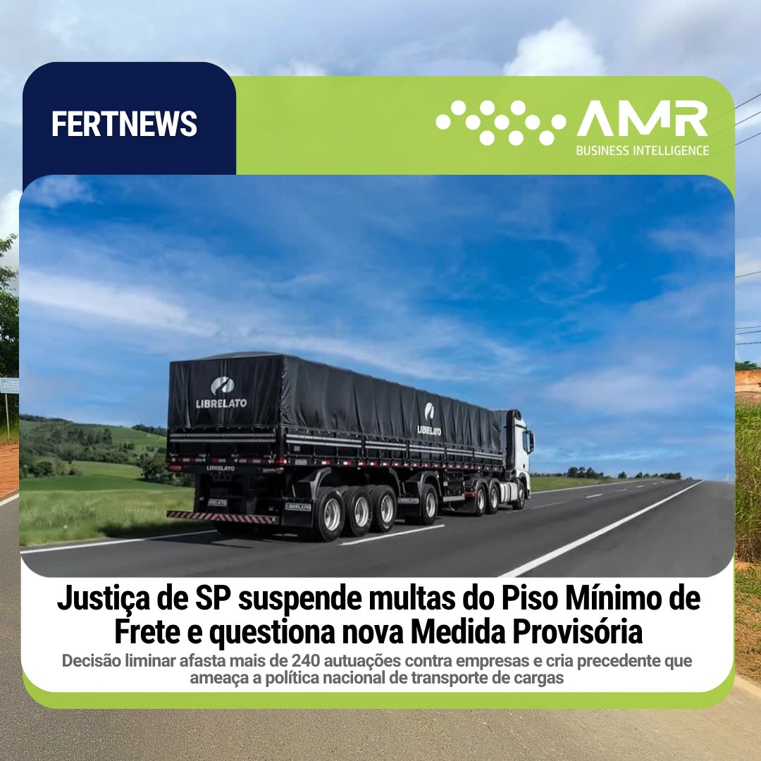 Capa da postagem Justiça de SP suspende multas do Piso Mínimo de Frete e questiona nova Medida Provisória