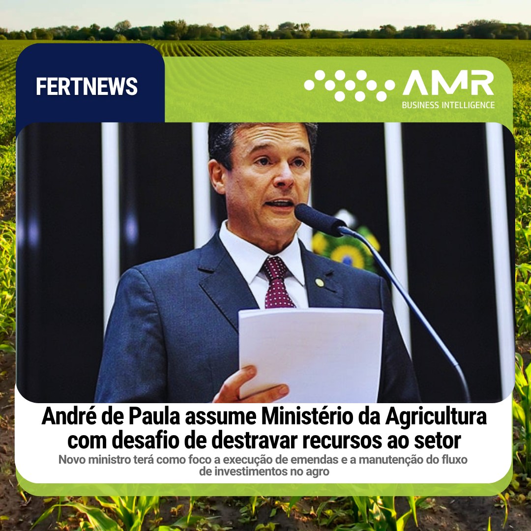 Capa da postagem André de Paula assume Ministério da Agricultura com desafio de destravar recursos ao setor