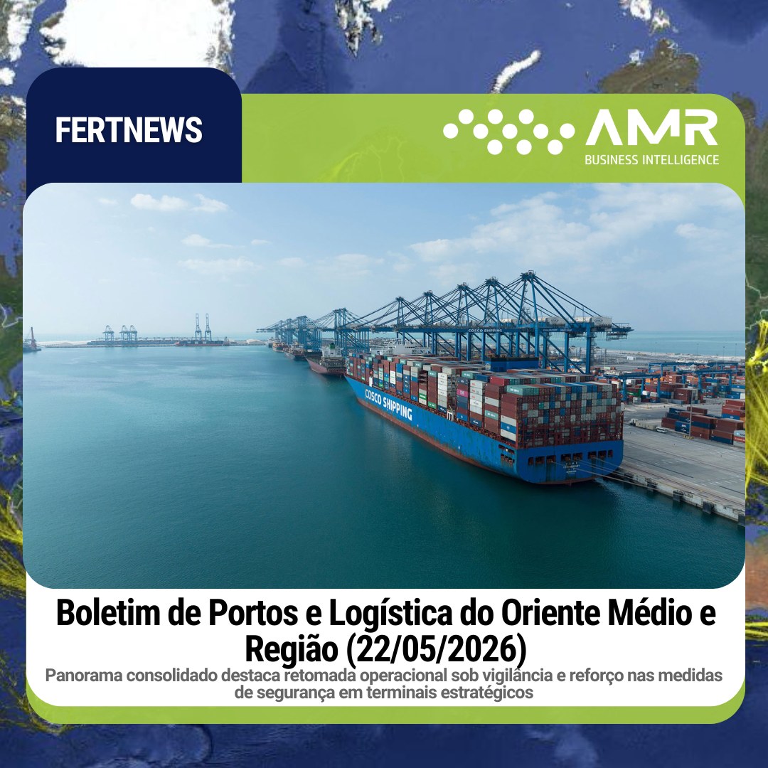 Capa da publicação Boletim de Portos e Logística do Oriente Médio e Região (22/05/2026)