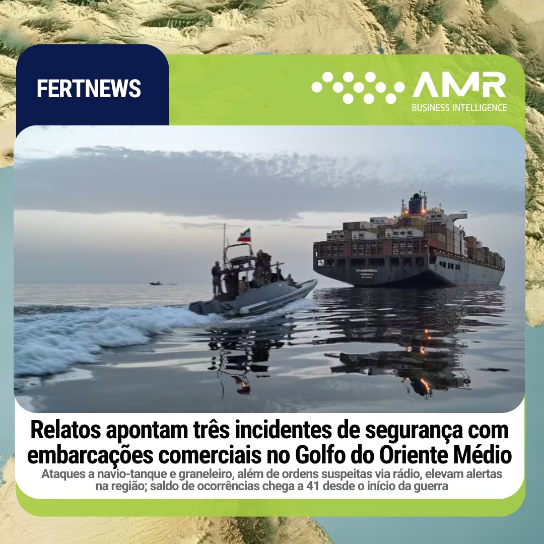 Capa da postagem Relatos apontam três incidentes de segurança com embarcações comerciais no Golfo do Oriente Médio