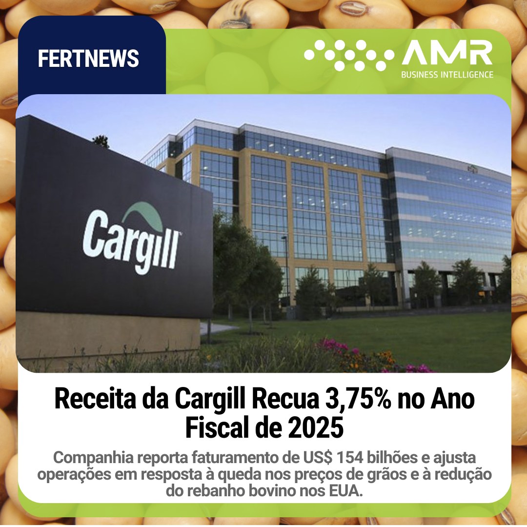 Capa da postagem Receita da Cargill Recua 3,75% no Ano Fiscal de 2025