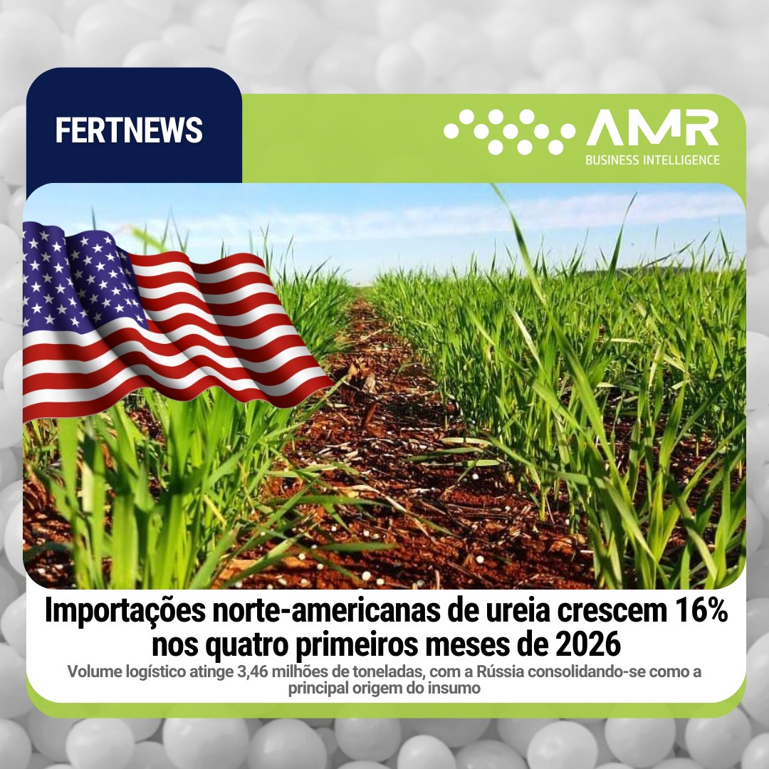 Capa da postagem Importações norte-americanas de ureia crescem 16% nos quatro primeiros meses de 2026