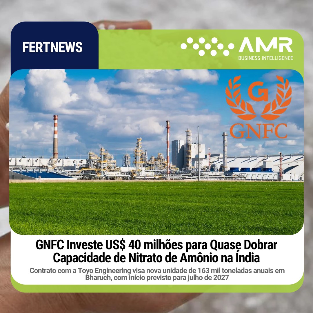 Capa da postagem GNFC Investe US$ 40 milhões para Quase Dobrar Capacidade de Nitrato de Amônio na Índia