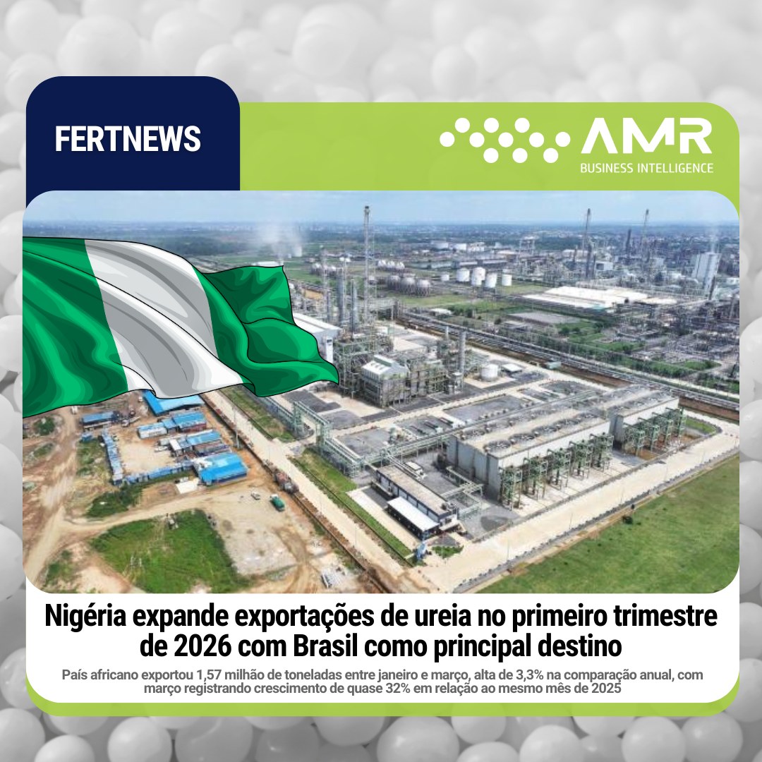 Capa da postagem Nigéria expande exportações de ureia no primeiro trimestre de 2026 com Brasil como principal destino