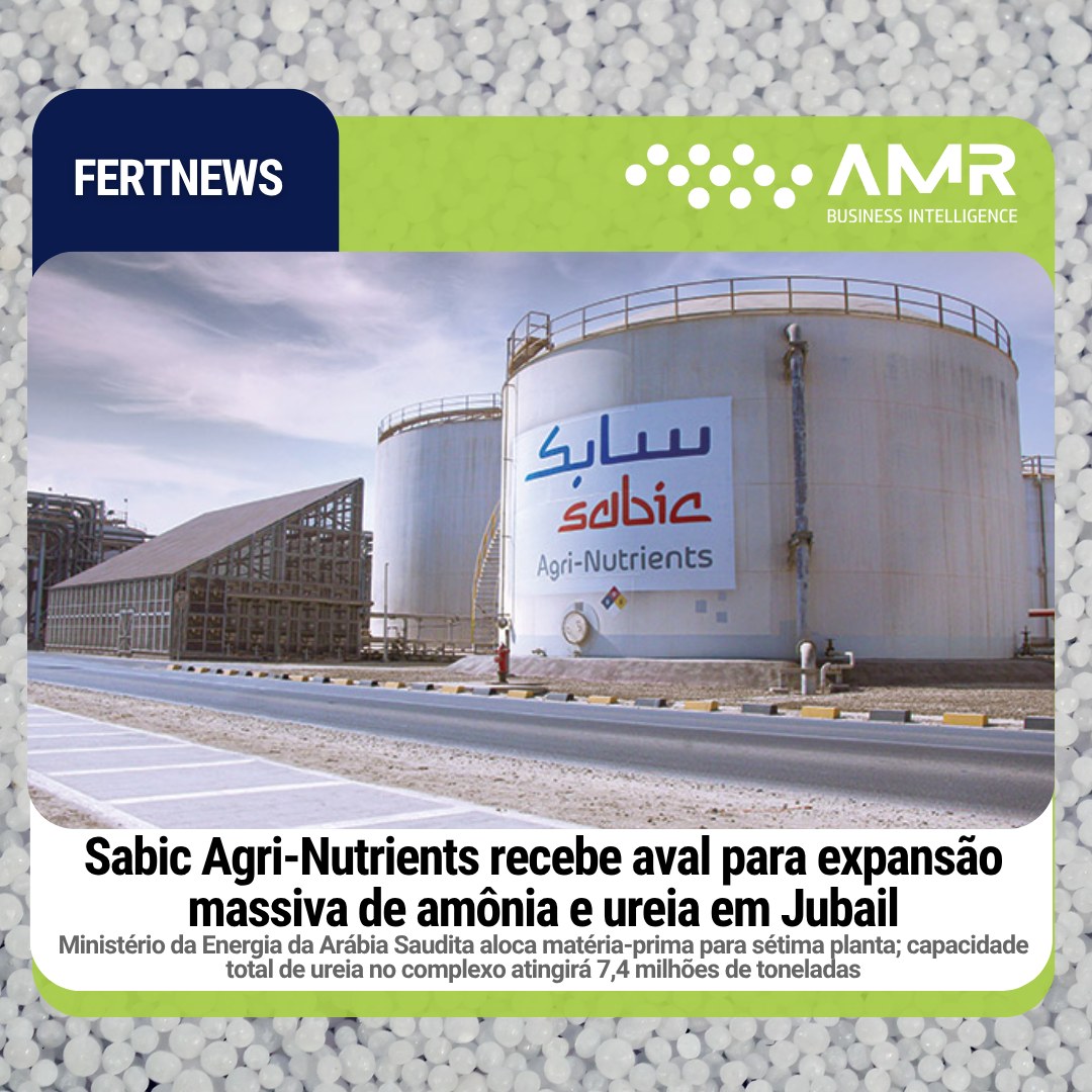 Capa da postagem Sabic Agri-Nutrients recebe aval para expansão massiva de amônia e ureia em Jubail