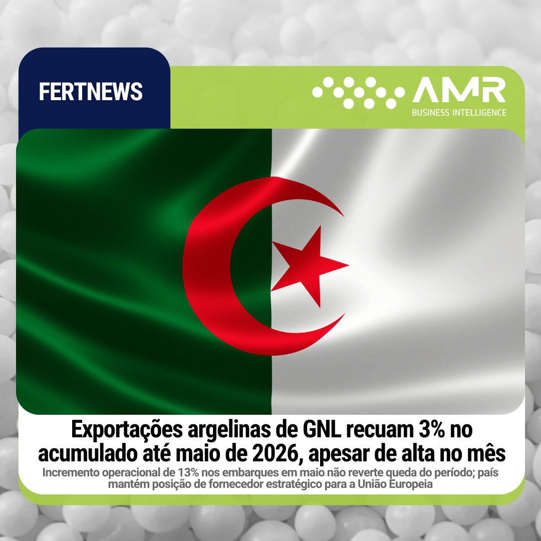 Capa da postagem Exportações argelinas de GNL recuam 3% no acumulado até maio de 2026, apesar de alta no mês