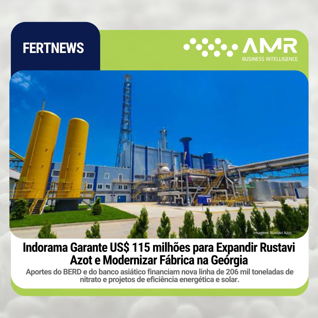 Capa da postagem Indorama Garante US$ 115 milhões para Expandir Rustavi Azot e Modernizar Fábrica na Geórgia