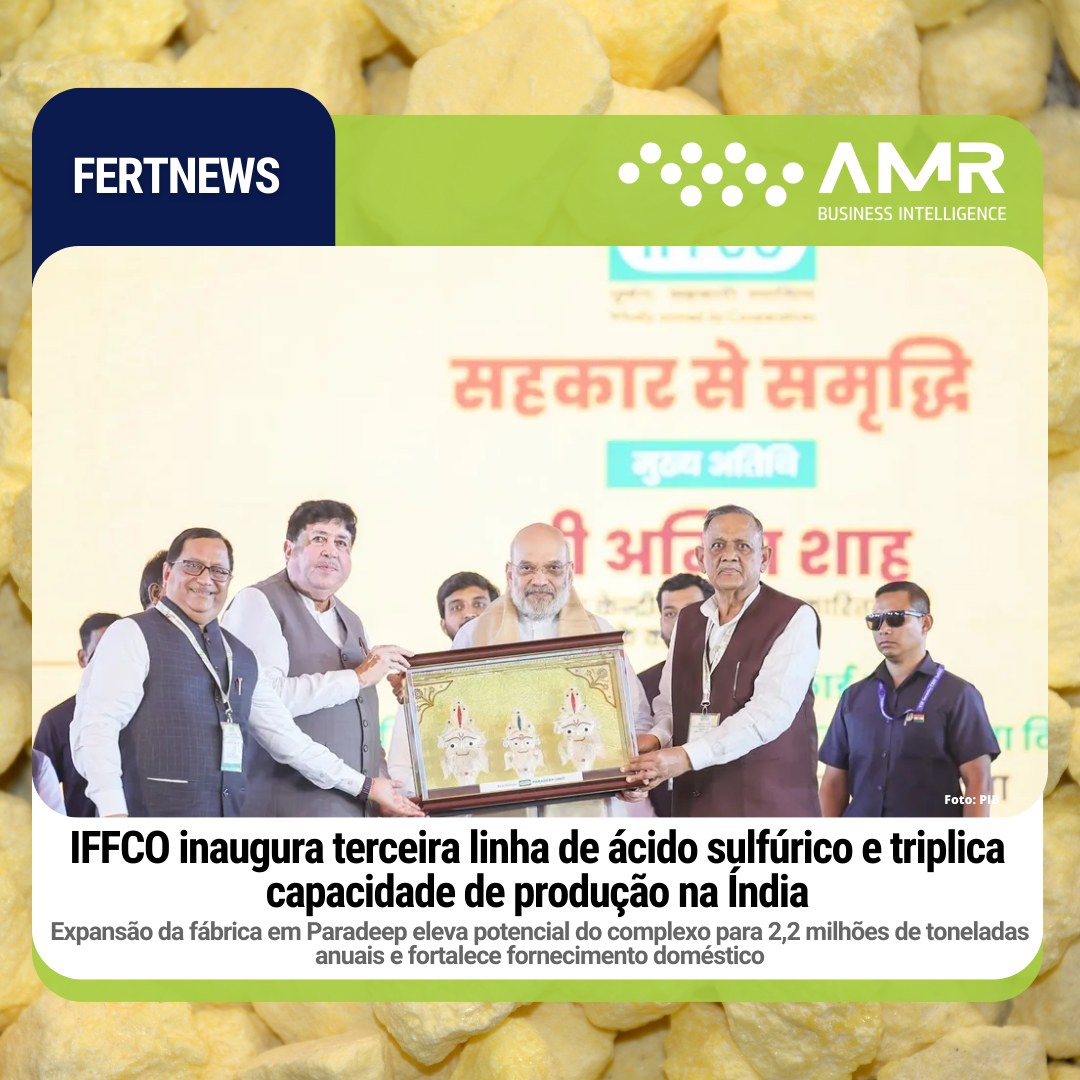 Capa da postagem IFFCO inaugura terceira linha de ácido sulfúrico e triplica capacidade de produção na Índia