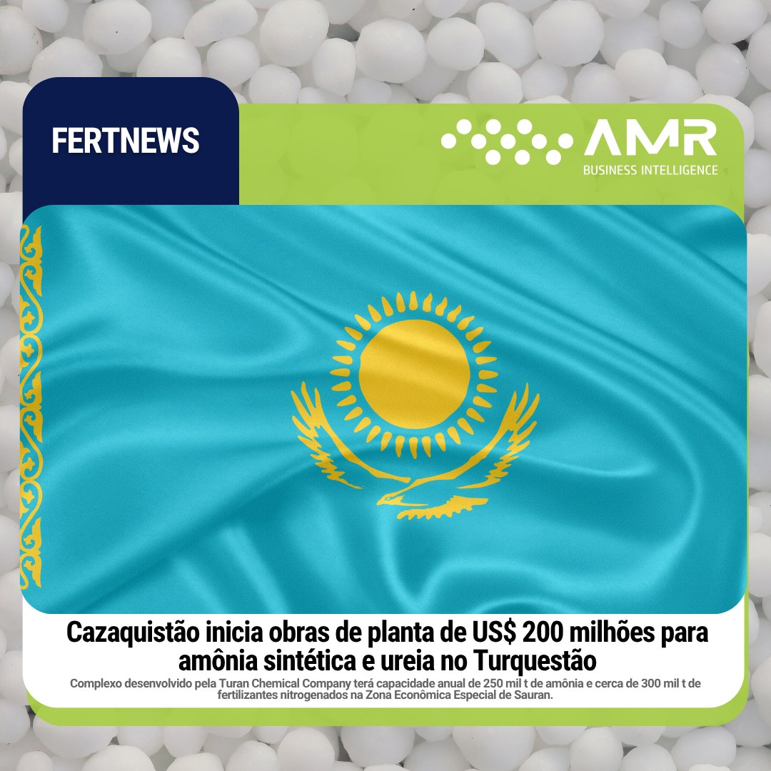 Capa da postagem Cazaquistão inicia obras de planta de US$ 200 milhões para amônia sintética e ureia no Turquestão