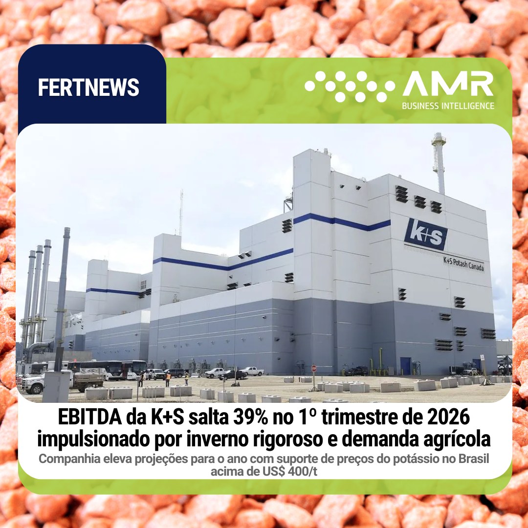 Capa da postagem EBITDA da K+S salta 39% no 1º trimestre de 2026 impulsionado por inverno rigoroso e demanda agrícola
