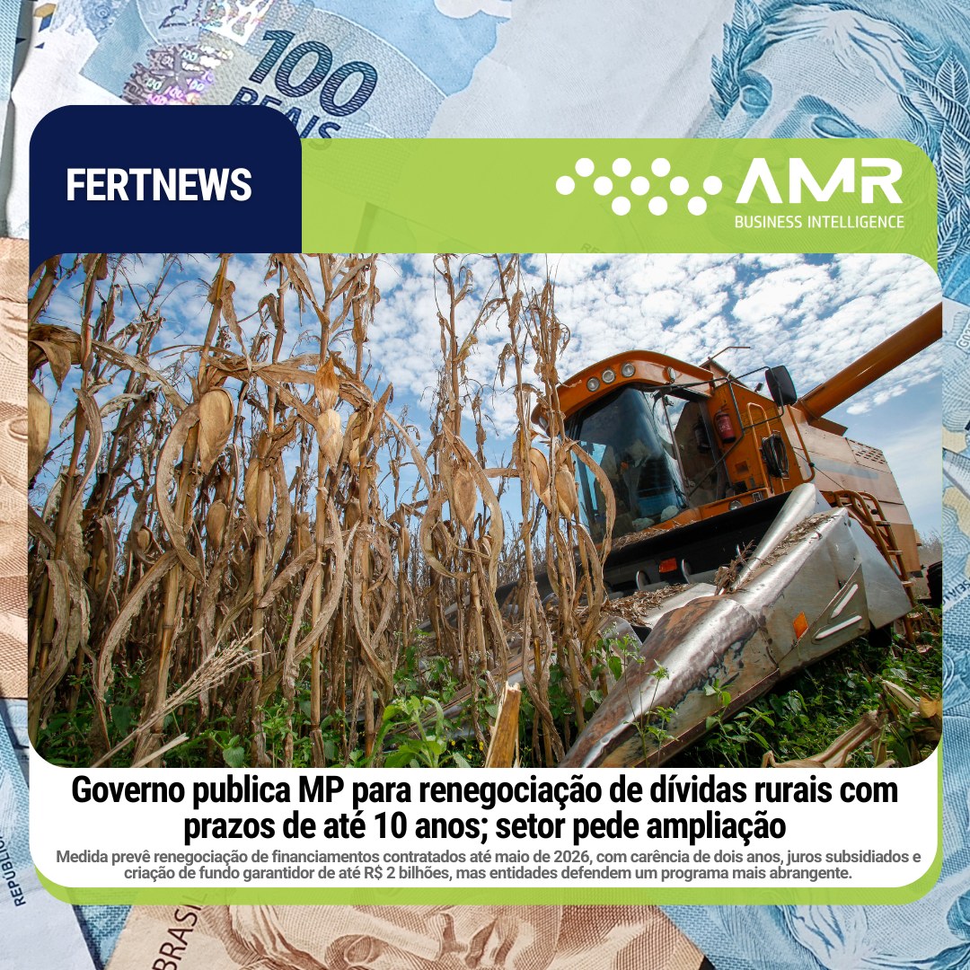 Capa da postagem Governo publica MP para renegociação de dívidas rurais com prazos de até 10 anos; setor pede ampliação