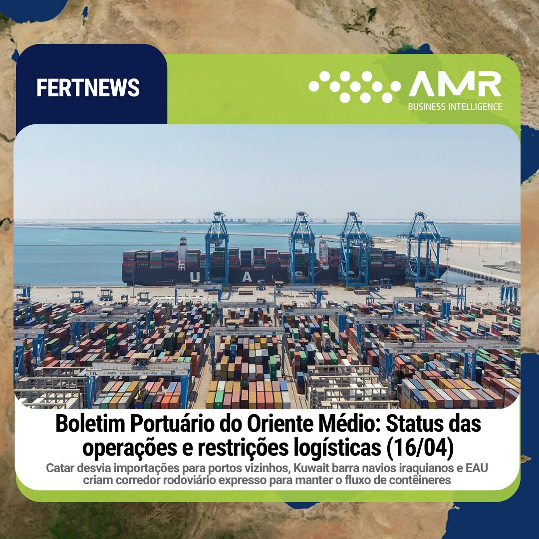 Capa da postagem Boletim Portuário do Oriente Médio: Status das operações e restrições logísticas (16/04)