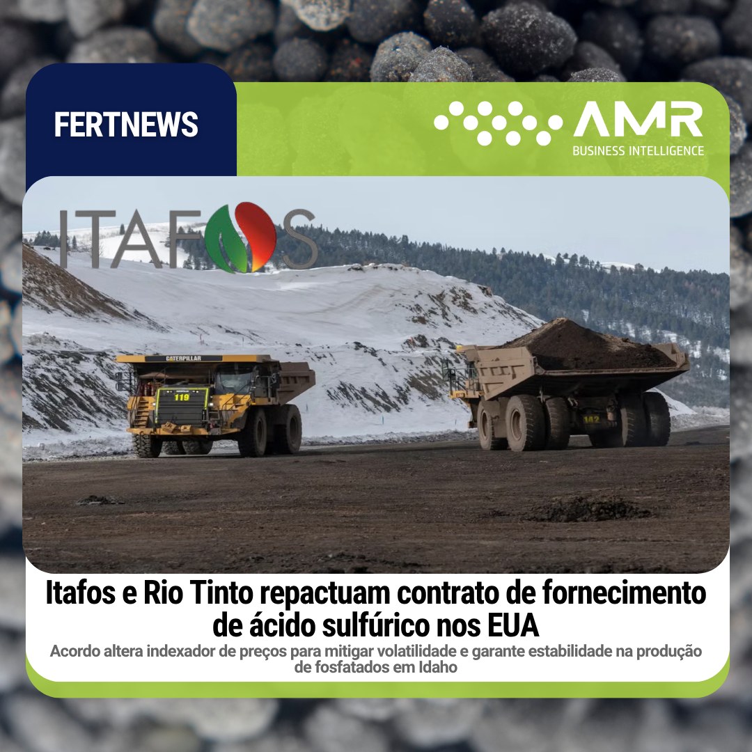 Capa da postagem Itafos e Rio Tinto repactuam contrato de fornecimento de ácido sulfúrico nos EUA